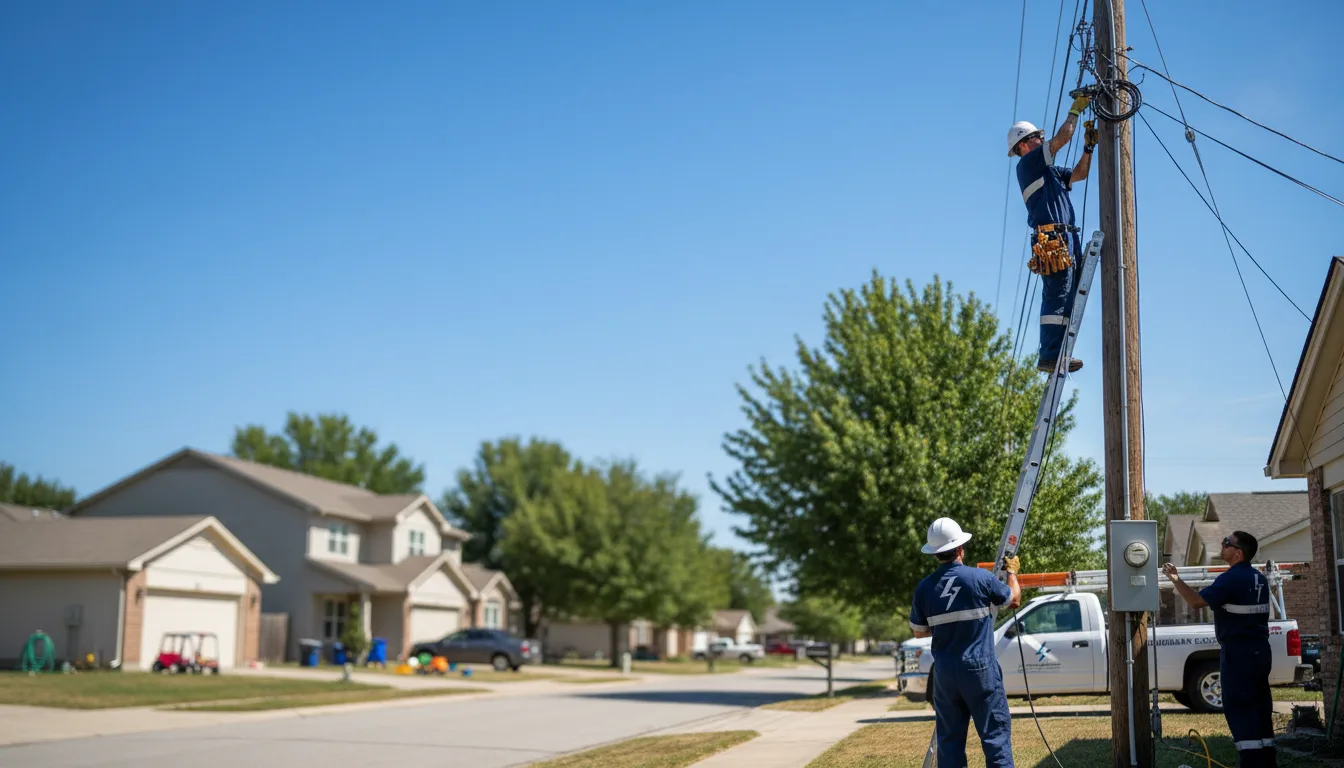 Residential electrician providing installation services in Hales Corners, WI